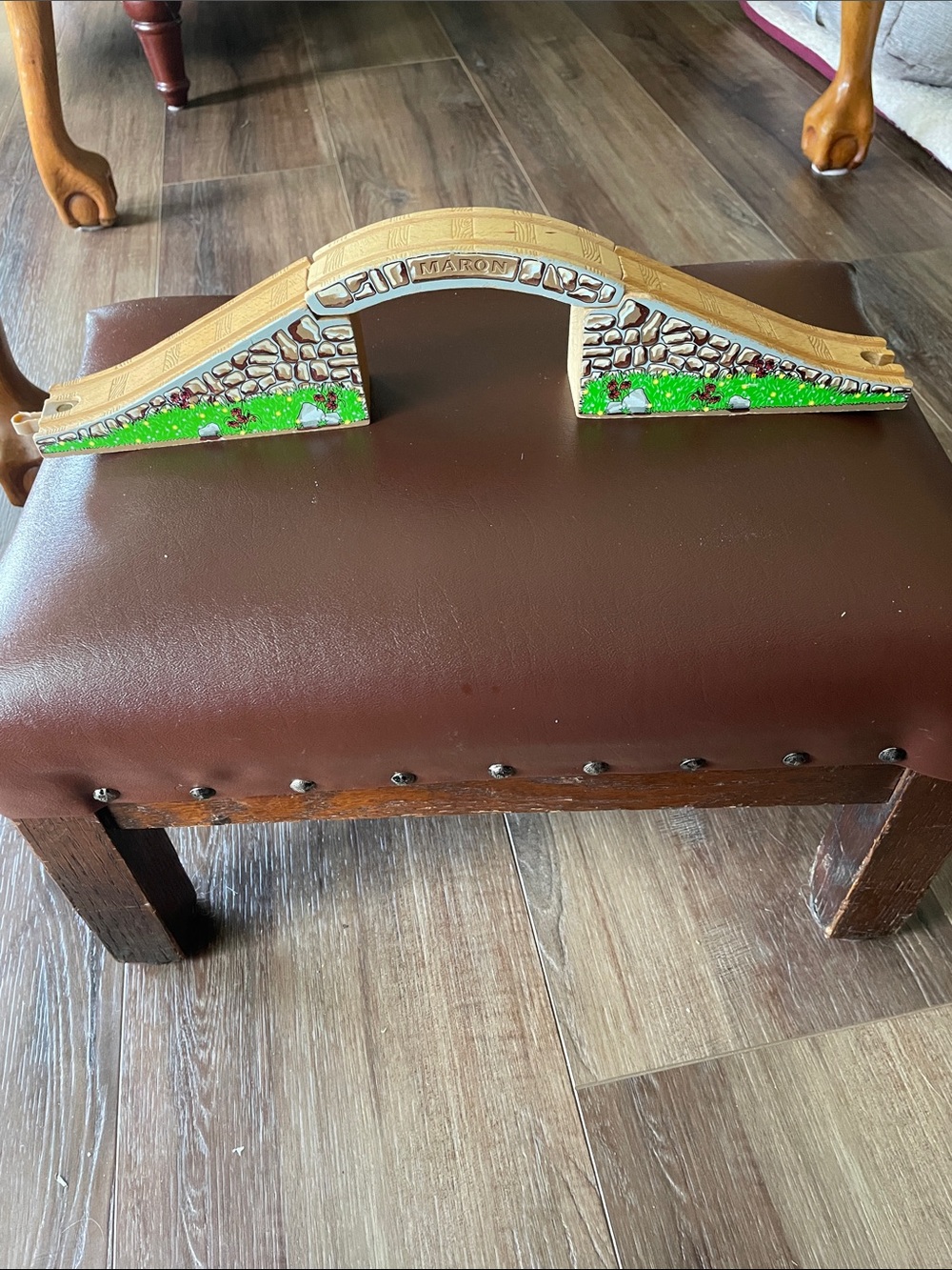 Three-Piece Wooden Thomas Train Track Bridge